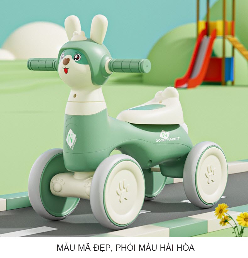 Xe chòi chân 4 bánh 608 cho bé 1-3 tuổi