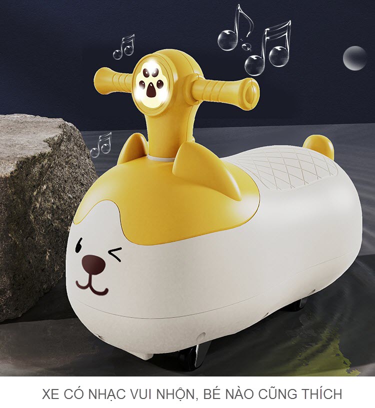 Xe chòi chân mèo ú cho bé 1-3 tuổi