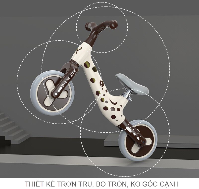 Xe chòi chân thăng bằng cỡ nhỏ 718 cho bé 1-3 tuổi