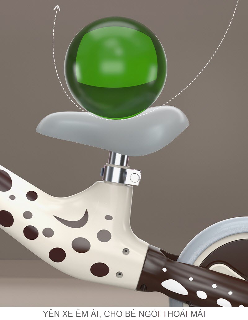 Xe chòi chân thăng bằng cỡ nhỏ 718 cho bé 1-3 tuổi