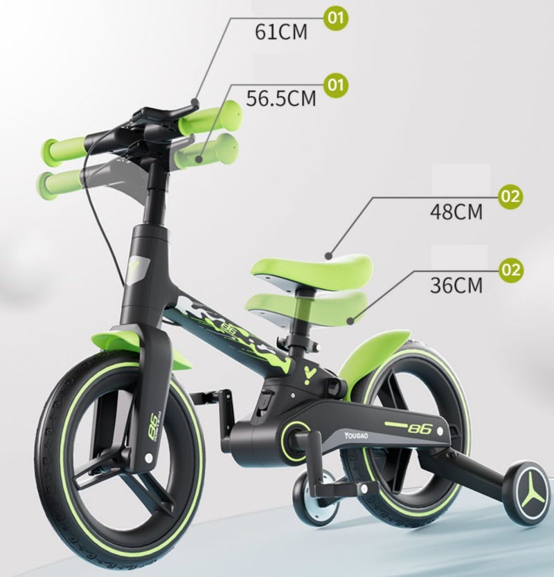Xe đạp đa năng có cần đẩy cho bé 2-6 tuổi B6