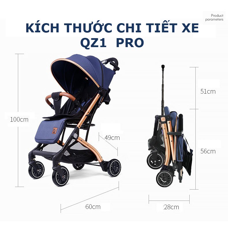 Xe đẩy baobaohao qz1 cao cấp