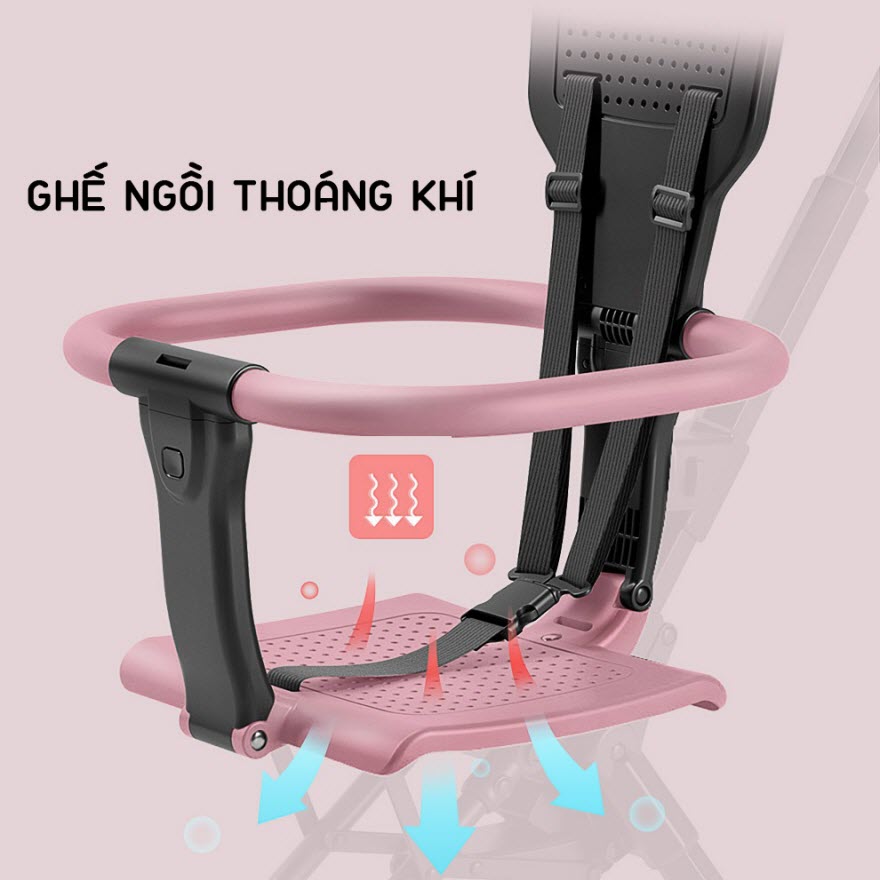 Xe đẩy gập gọn cho bé ngồi Vovo X1