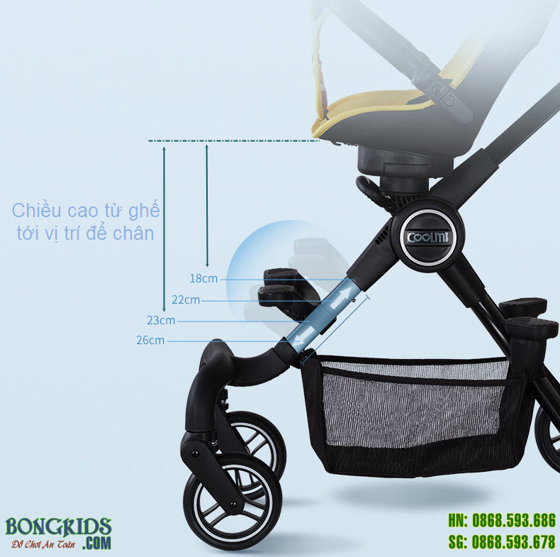 Xe đẩy cao cấp cho bé