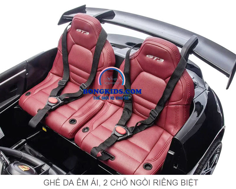 Xe ô tô điện trẻ em 2 chỗ ngồi cao cấp bản quyền Porsche DKP911
