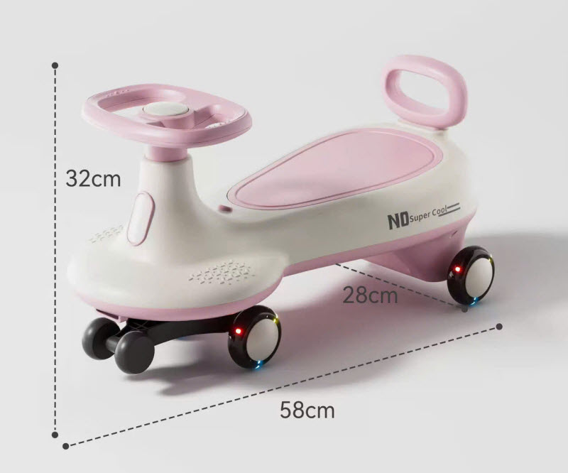 Xe lắc 518 nhiều màu cho bé