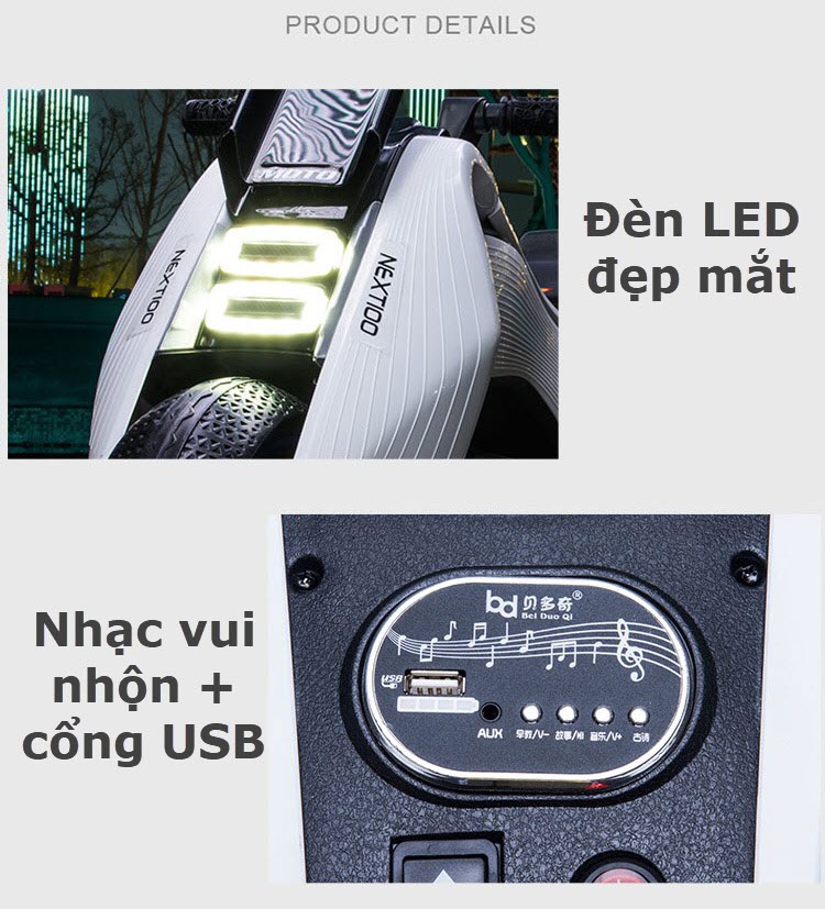 Xe máy điện trẻ em BDQ6188