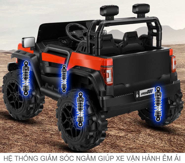 Xe ô tô điện trẻ em địa hình 2 chỗ nhỏ 2ZF