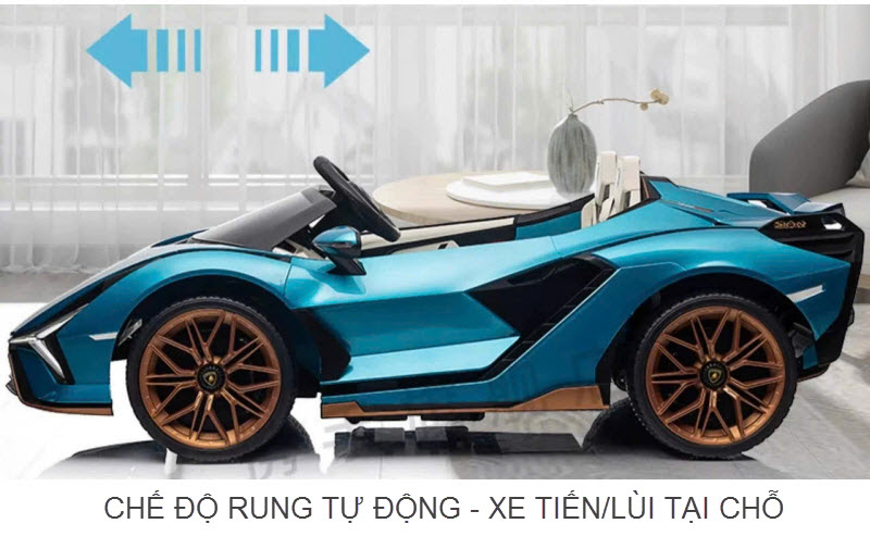 Xe ô tô điện trẻ em 2 chỗ ngồi Lamborghini QLS6988 bản quyền