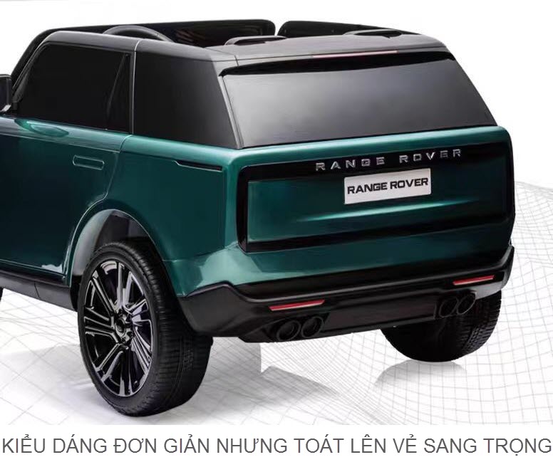 Xe ô tô điện trẻ em 2 chỗ ngồi cao cấp bản quyền Range Rover DKRR998