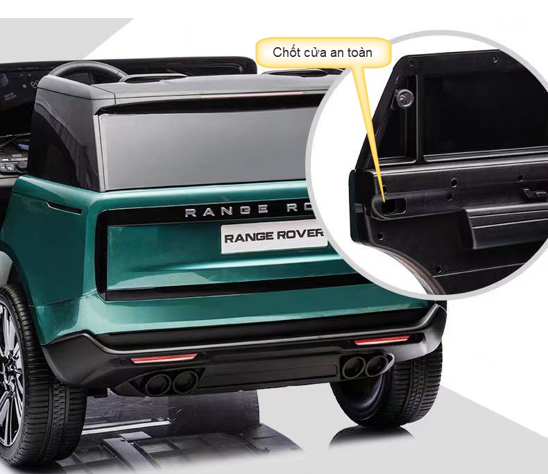 Xe ô tô điện trẻ em 2 chỗ ngồi cao cấp bản quyền Range Rover DKRR998