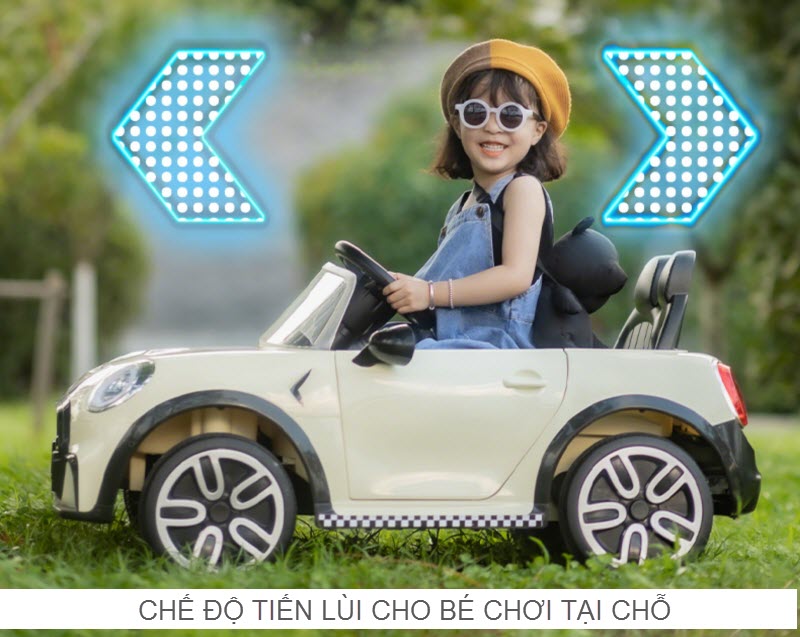 Xe ô tô điện trẻ em Minicooper SMT5688 bé bé 1-6 tuổi