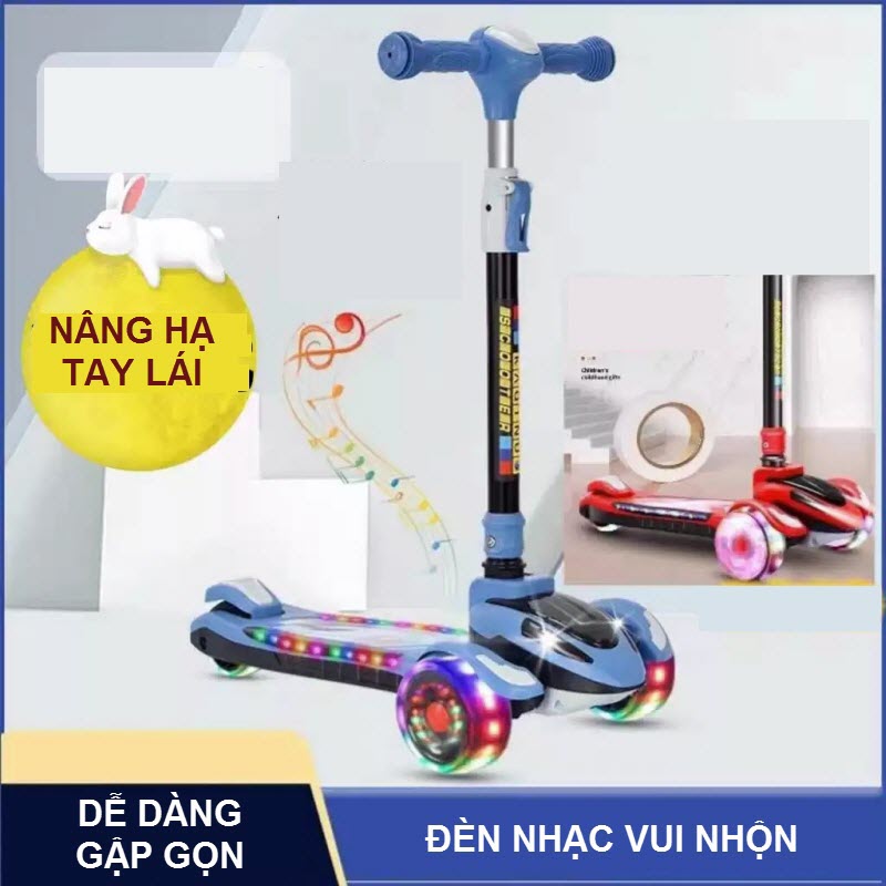 Xe trượt scooter cho bé dáng tàu điện 5518