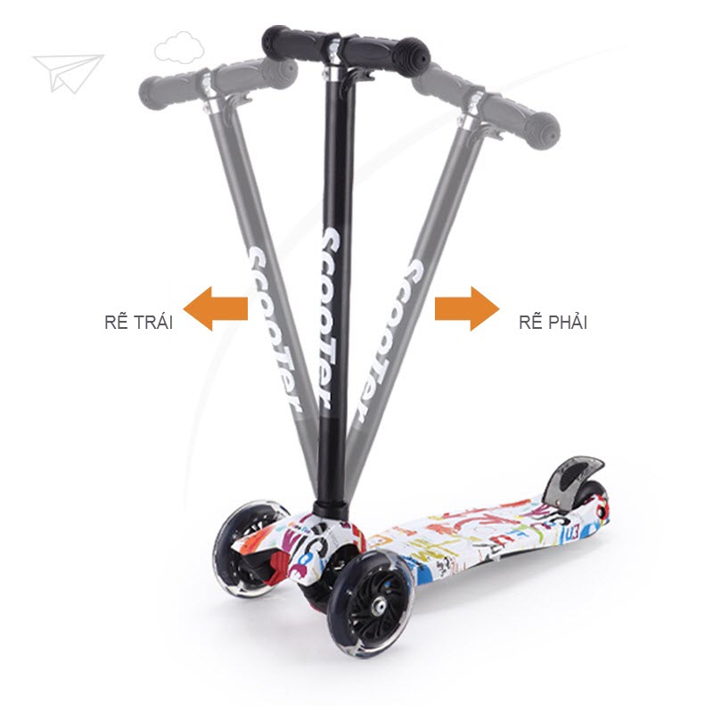 Xe trượt scooter 3 bánh 850 cho bé