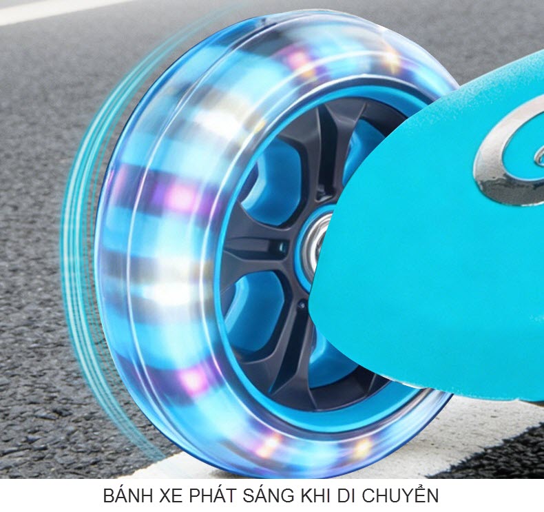 Xe scooter cỡ nhỏ XFA02 có ghế ngồi cho bé chòi chân và trượt