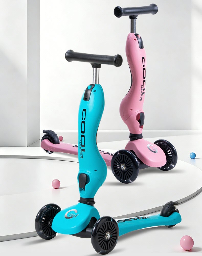 Xe scooter cỡ nhỏ XFA02 có ghế ngồi cho bé chòi chân và trượt
